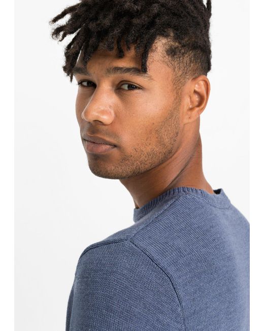 bonprix Pullover in Blue für Herren