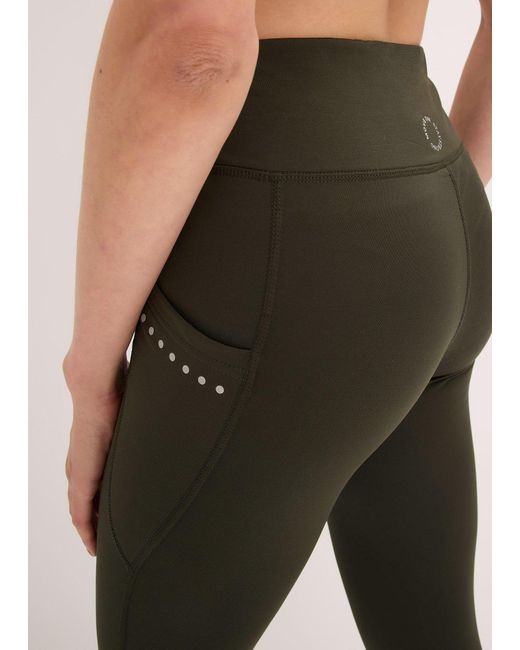 Leggings Termici Con Dettagli Riflettenti E Tasca Per Il Cellulare di bonprix in Green