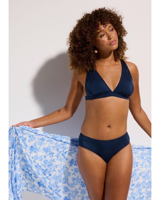 Bikini Lucido (Set 2 Pezzi) di bonprix in Blue