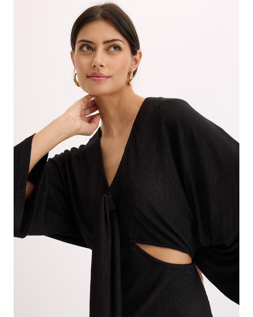 Abito Midi Con Cut-Out di bonprix in Black