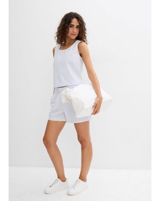 Shorts Con Elastico di bonprix in White