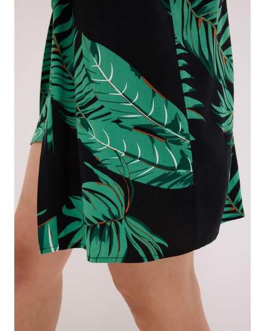 bonprix Green Kimono-Bluse Aus Fließender Viskose