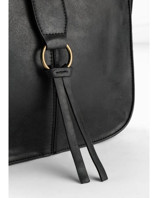 Borsa A Tracolla Con Fibbia Decorativa di bonprix in Black