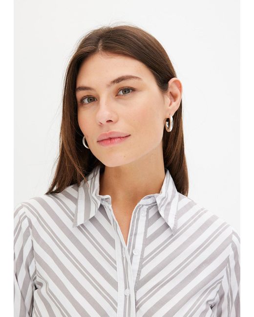 Camicetta Lunga di bonprix in White