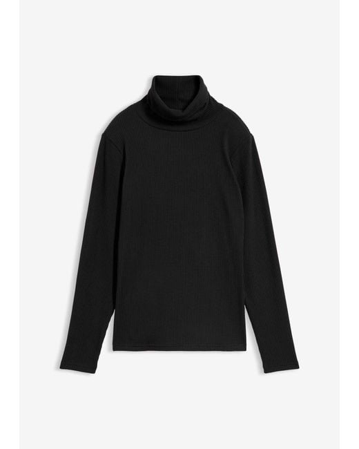 Pull Chaud À Col Roulé bonprix en coloris Black