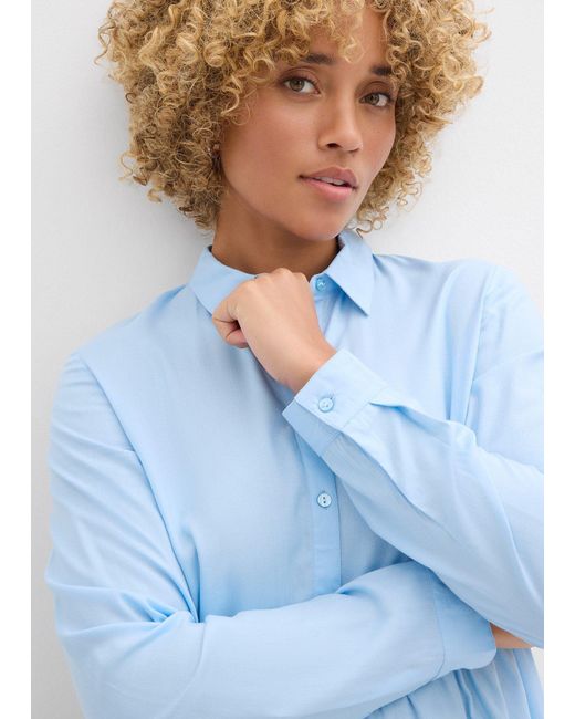 Camicia Lunga di bonprix in Blue