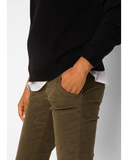 Maglione Con Scollo Rotondo di bonprix in Black