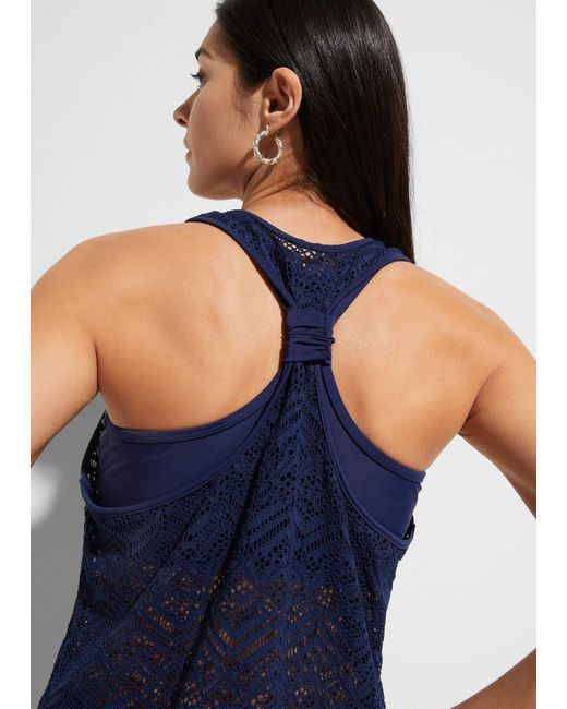 bonprix Blue Tankini (2-Tlg. Set) Aus Spitze
