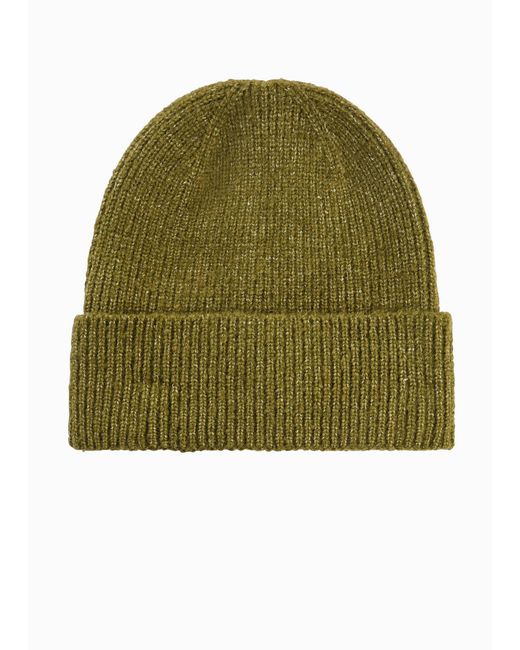 bonprix Green Mütze Aus Rippstrick