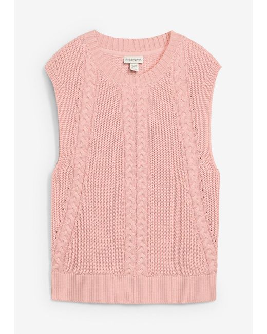 Gilet di bonprix in Pink