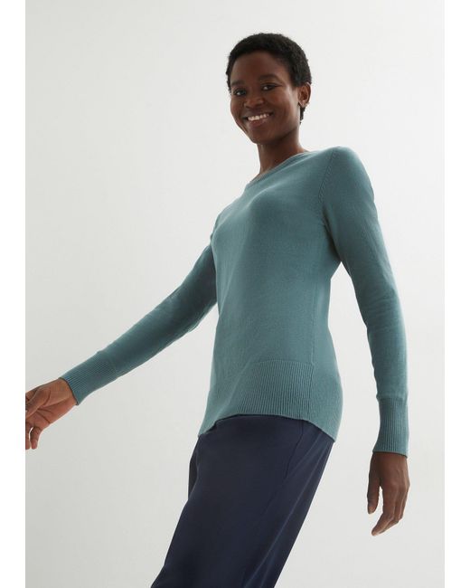 bonprix Green Basic Pullover Mit Recycelter Baumwolle