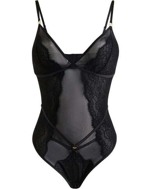 bonprix Stringbody Zonder Beugels in het Black