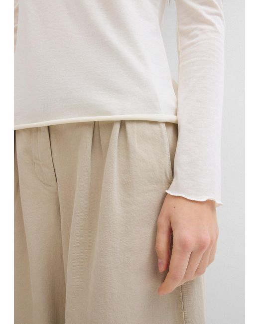 Maglia A Maniche Lunghe Semitrasparente di bonprix in White