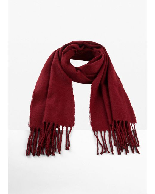 bonprix Red Weicher Schal Mit Fransen