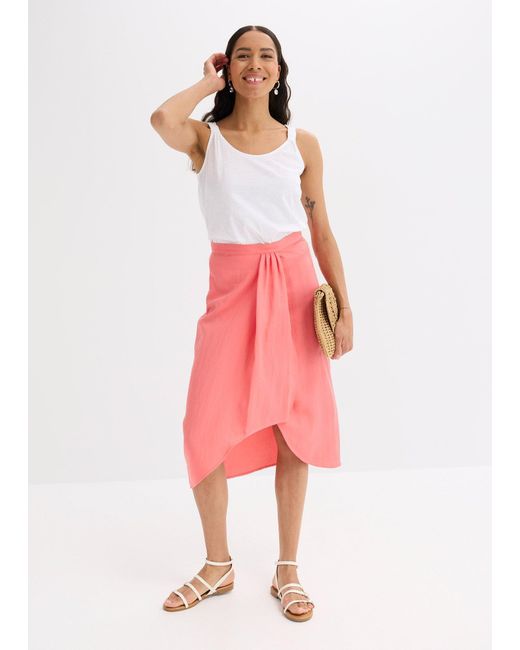 Gonna Midi di bonprix in Pink