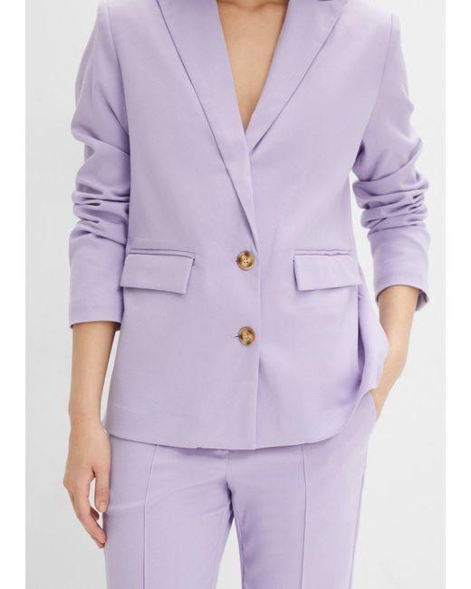 bonprix Purple Lässiger Blazer Mit Recyceltem Polyester