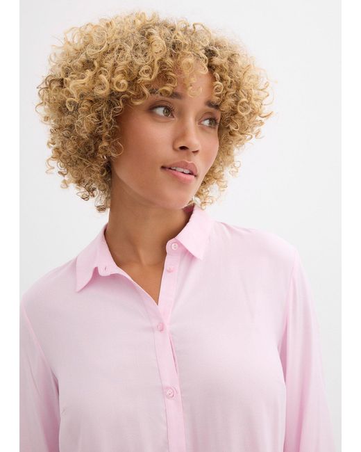Camicia Lunga di bonprix in Pink