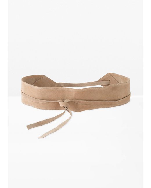 bonprix White Bindegürtel Aus Leder