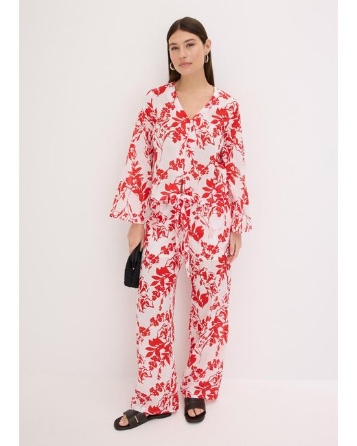 Blusa Fantasia di bonprix in Red