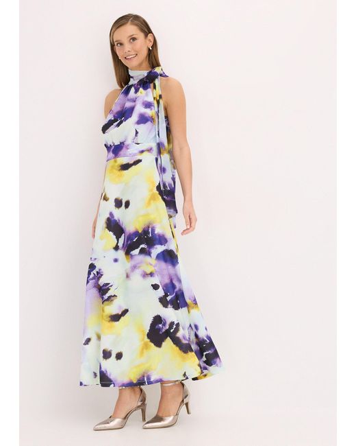 bonprix White Maxikleid Aus Fester Scuba-Qualität