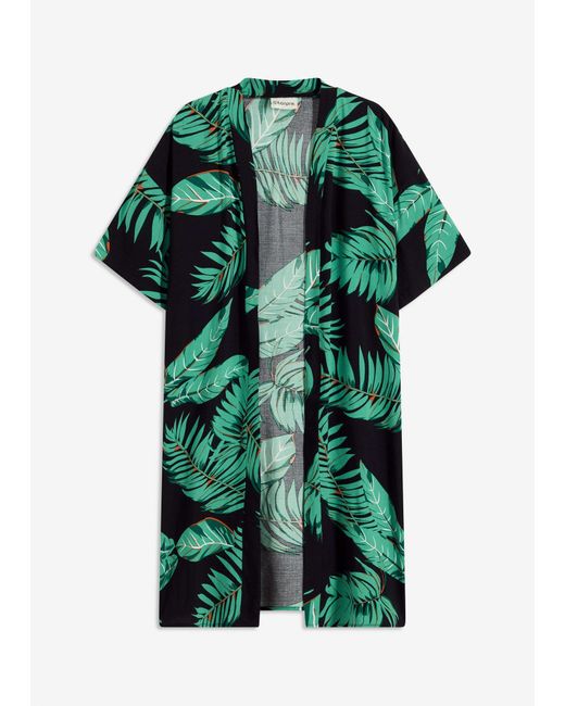 Blusa A Kimono di bonprix in Green