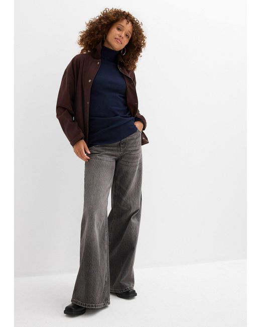 bonprix Blue Basic Rollkragenpullover