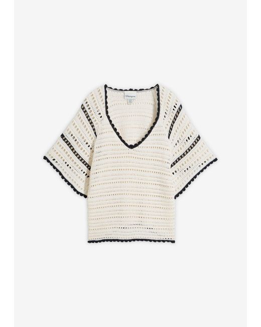 Pull Ajouré bonprix en coloris White