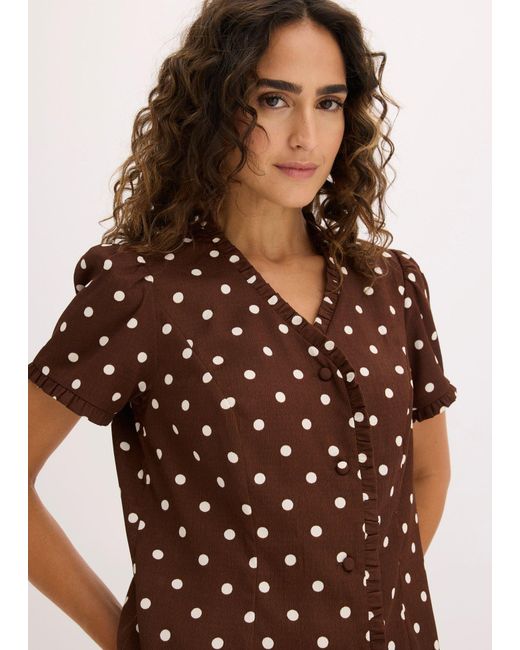 Camicetta di bonprix in Brown