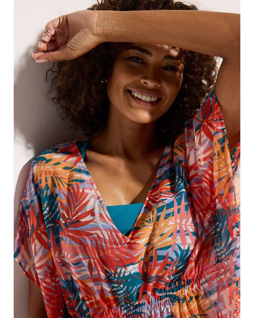 bonprix Orange Chiffon Strand Tunika
