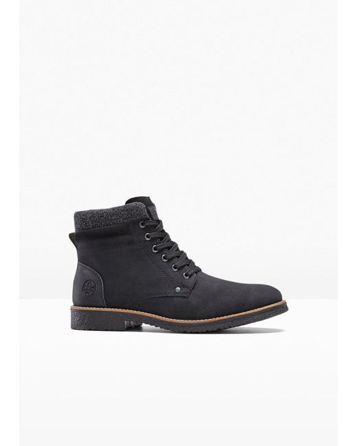 bonprix Rieker Schnür Boot in Black für Herren