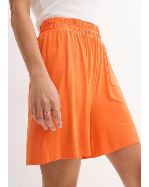Shorts Con Elastico di bonprix in Orange
