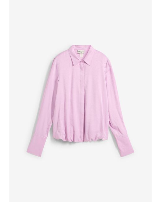 bonprix Pink Satinbluse Aus Viskose-Mix