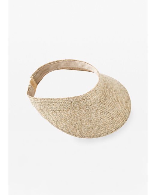 bonprix White Visor Aus Papierfaser