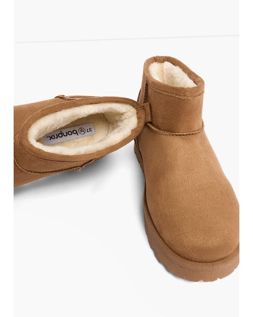bonprix White Gefütterte Boots