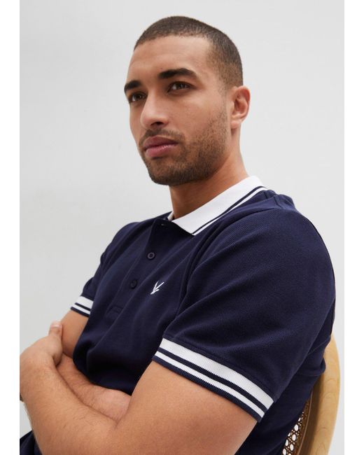 Polo A Maniche Corte di bonprix in Blue da Uomo