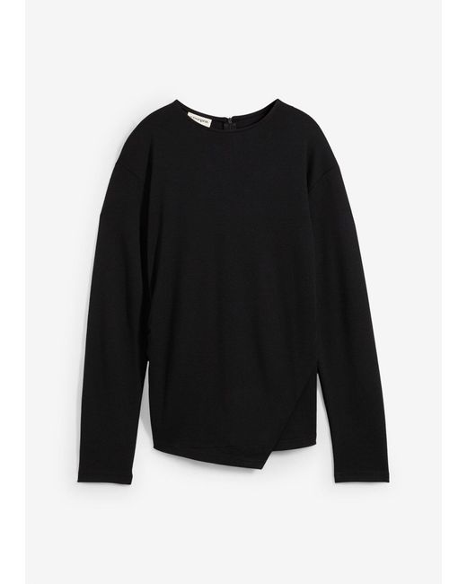 Maglia A Maniche Lunghe di bonprix in Black
