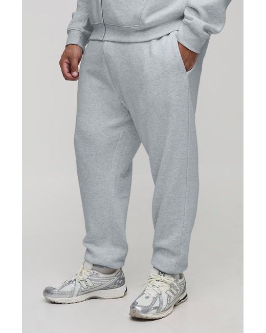 Boohoo White Plus Basic Slim Fit Joggers