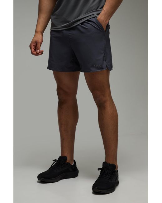Pantalón Corto Man Active Elástico De Tela Boohoo de color Black