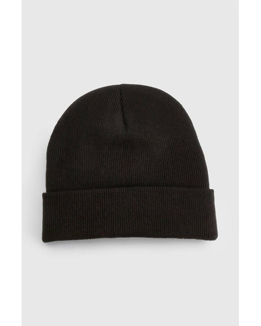 Boohoo Black Basic Knitted Beanie