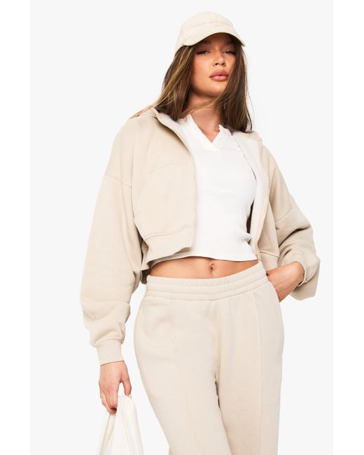 Sudadera Oversize Con Capucha Y Mangas De Globo Boohoo de color White