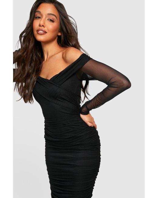 midi dress black bodycon