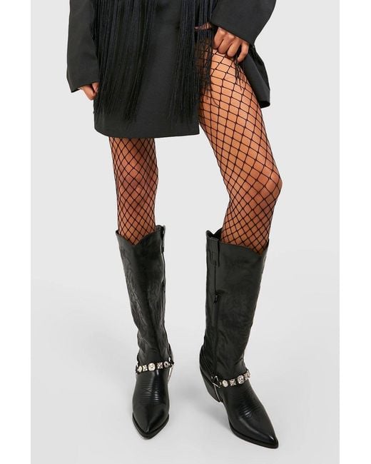 Boohoo Black Single Fishnet Tights