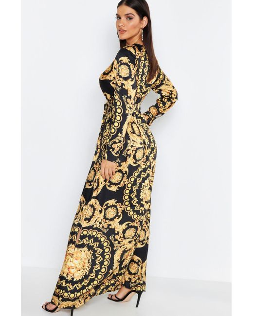 chain print maxi