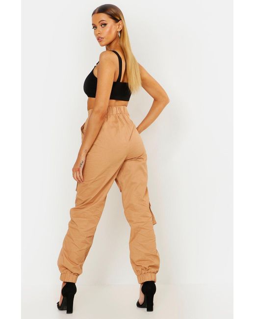 boohoo black cargo pants