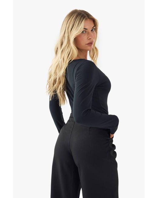 Boohoo Black Buttery Soft Built