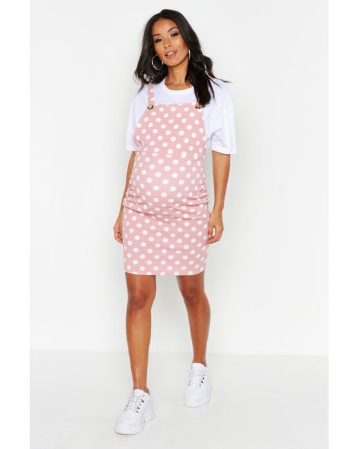 boohoo pinafore dress