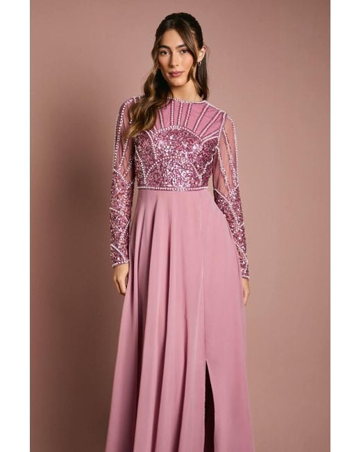 coast pink bridesmaid dresses Tilly Satin High Neck Bridesmaid Dress