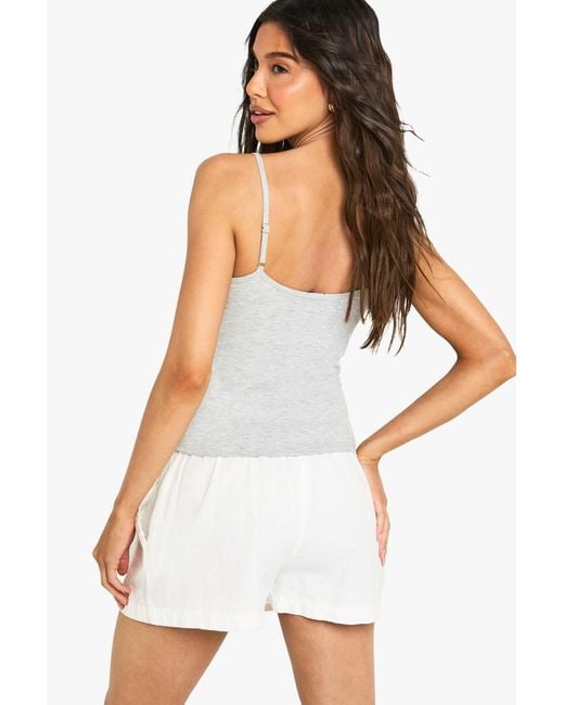 Boohoo White Built