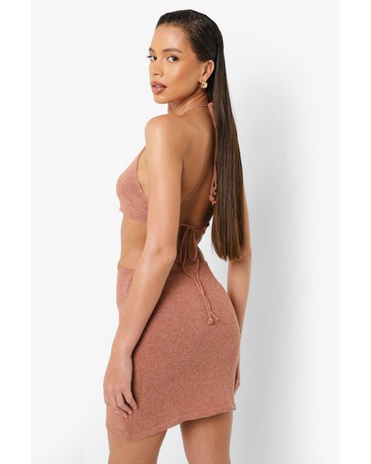 Boohoo O Ring Detail Cut Out Knitted Dress In Orange Lyst Boohoo O Ring Detail Cut Out Knitted Dress In Orange Lyst