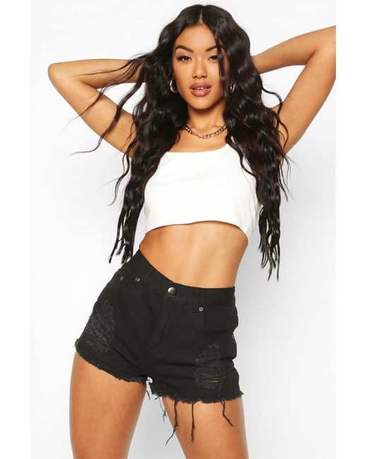 boohoo ripped shorts